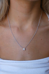Round Lab Grown Diamond Solitaire Necklace
