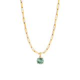 Lab Grown Green Sapphire Pendant | 3ct