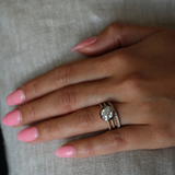 Round Brilliant Bezel Double Pavé | Vintage