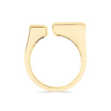 9k Yellow Gold Abstract Ring | One & Only