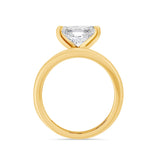 Radiant Cut diamond on a domed cigar ring