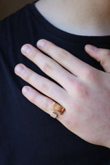 9k Yellow Gold Abstract Ring | One & Only