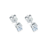 Oval Cut Lab Grown Diamond Stud Earrings