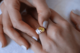 Two Stone Engagement Ring | Sapphire and Diamond