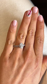 Oval Halo Pavé