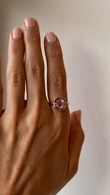 18K Rose Gold & Morganite Ring