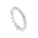 Round Tension Set Wedding Ring with Sustainable Lab Diamonds. Deltora Diamonds Sustainable Lab Diamond Bridal Jewellery.