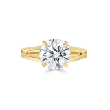 Round Brilliant Solitaire Split Shank