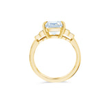 Deltora Diamonds Emerald Cut with Bezel Set Baguettes Setting made with sustainable lab diamonds.