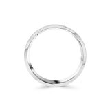 Half Round with Millgrain Edge Mens Wedding Ring