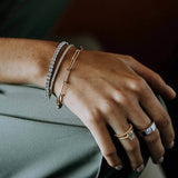 Medium Link Paperclip Bracelet 9k