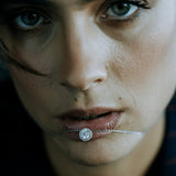 Lab Grown Diamond Halo Pendant Necklace