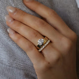 Deltora Diamonds Marquise Cut Angled Diamond Wedding Ring made with Sustainable Lab Diamonds.