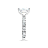 Radiant Cut Three Sided Micro Pave with Diamond Basket Engagement Ring. Deltora Diamonds Sustainable Jewellery. Lab Diamonds Australia Engagement Rings.