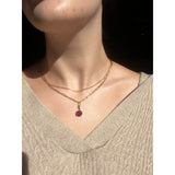 Medium Link Paperclip Necklace 9k