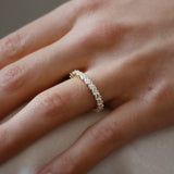 Marquise Cut Angled Lab Grown Diamond Ring