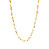 Deltora Diamonds Medium Link Paper Clip Necklace.