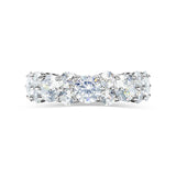 Deltora Diamonds Round Maxi Cluster Diamond Eternity Band made with sustainable lab diamonds.