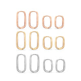 Deltora Diamonds Paperclip Earrings.