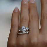 Pear Shape with Pear Sides Setting made with sustainable lab diamonds.