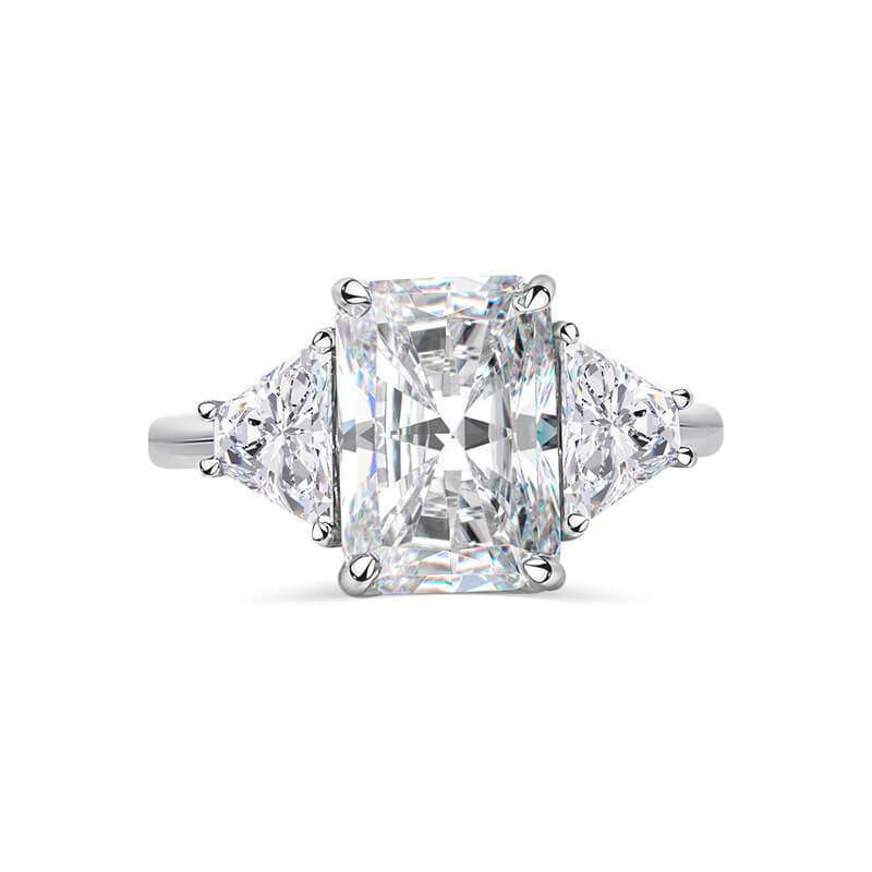 Princess cut diamond ring deals with side stones