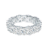 Deltora Diamonds Round Maxi Cluster Diamond Eternity Band made with sustainable lab diamonds.