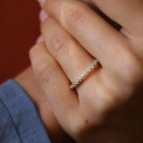 Round Tension Set Wedding Ring with Sustainable Lab Diamonds. Deltora Diamonds Sustainable Lab Diamond Bridal Jewellery.