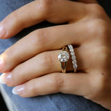 Round Brilliant Solitaire Split Shank