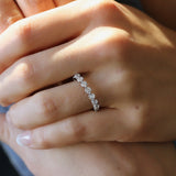 Round 3mm Diamond Tension Set Eternity Ring