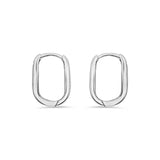 Deltora Diamonds White Gold Mini Paperclip Earrings.