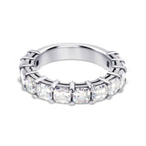 Deltora Diamonds Asscher Cut Diamond Wedding Band made with sustainable lab diamonds.