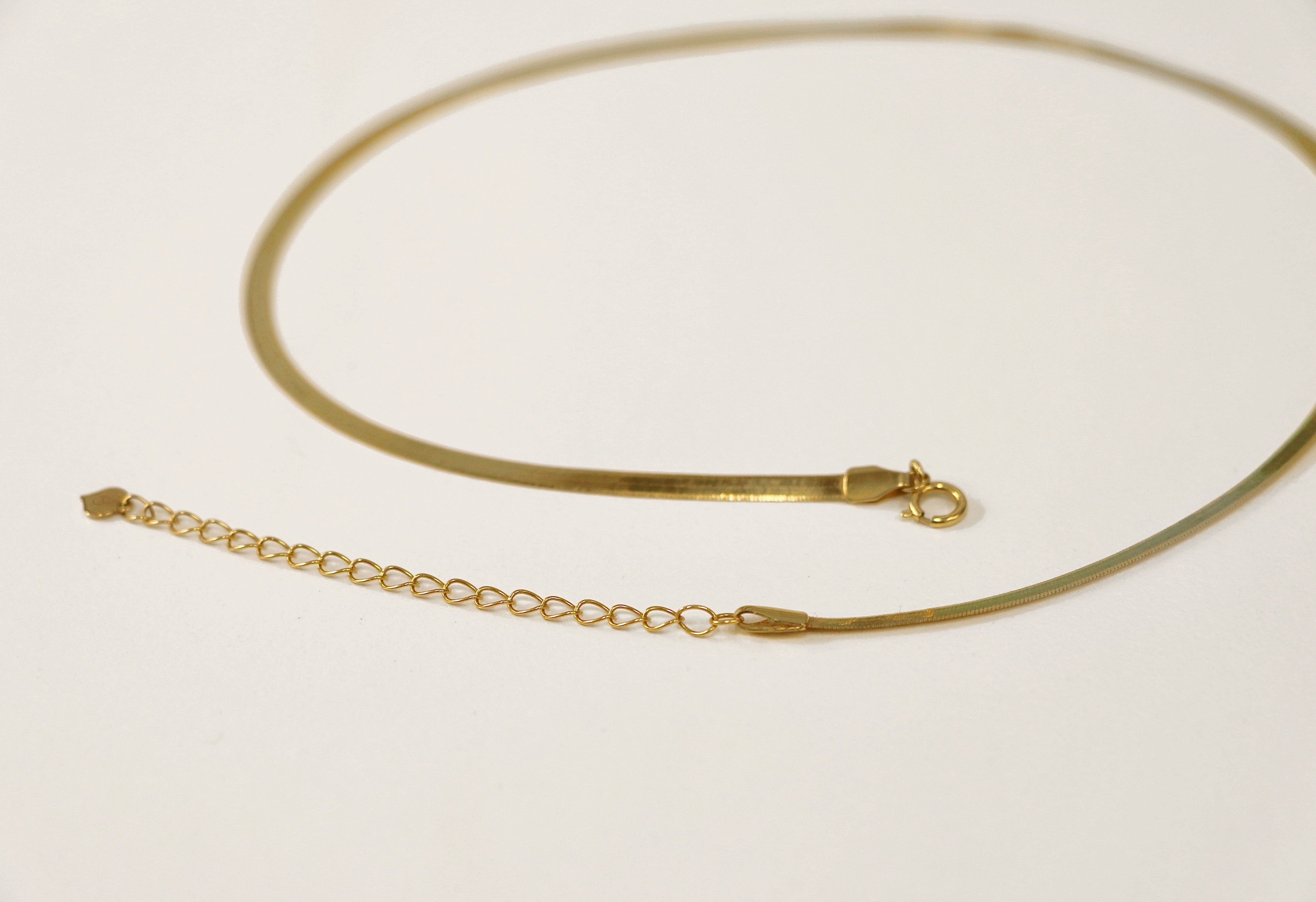 18K Callie Herringbone Necklace