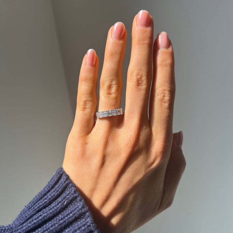 Elongated Cushion Cut Eternity Ring Deltora Diamonds AU