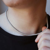 Men's Diamond Tennis Necklace |16ct