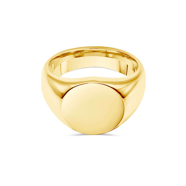 14k solid gold signet 2024 ring mens