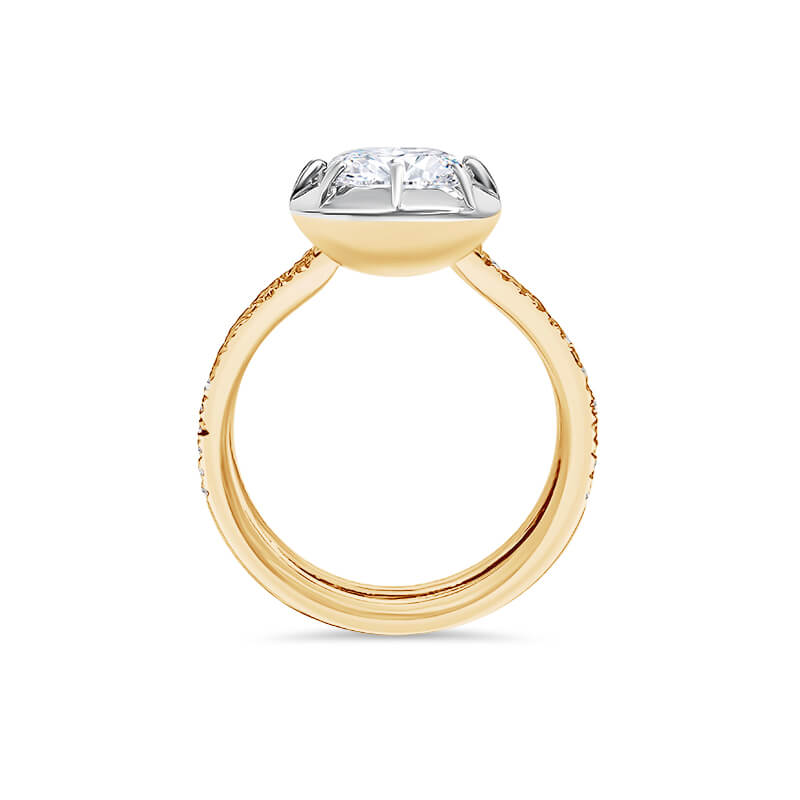 Button Back Diamond Ring | 'One & Only'