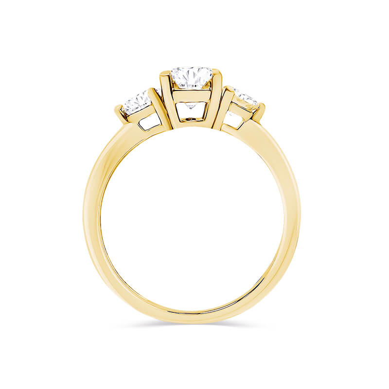 Oval With Round Accents Engagement Ring. Deltora Diamonds Sustainable Lab Diamond Bridal Jewellery Australia.