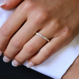 Baguette & Round Cut Lab Grown Diamond Ring