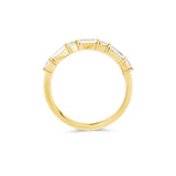 Baguette and Round Cut Multi-Stone Wedding Band. Deltora Diamonds Sustainable Lab Grown Diamond Jewellery.