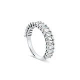 Deltora Diamonds Emerald Cut Petite Wedding Ring made with sustainable lab diamonds.