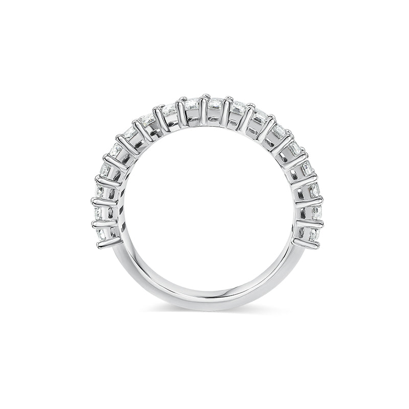 Deltora Diamonds Emerald Cut Petite Wedding Ring made with sustainable lab diamonds.