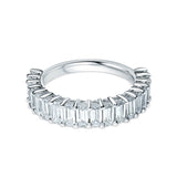 Deltora Diamonds Emerald Cut Petite Wedding Ring made with sustainable lab diamonds.