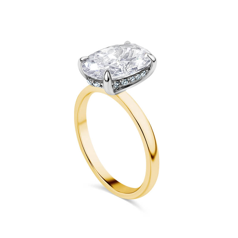 Carat Oval Diamond Ring Concierge Hidden Halo Hidden Halo Whisper