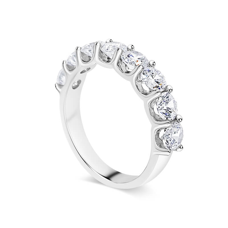Round Diamond U-Prong Eternity Ring Rings Deltora Diamonds AU