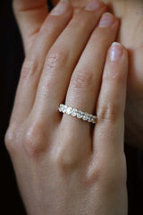 Deltora Diamonds Oval Cut 3x4mm Claw-Set Diamond Wedding Ring.