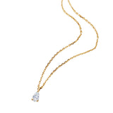Pear Diamond Solitaire Necklace