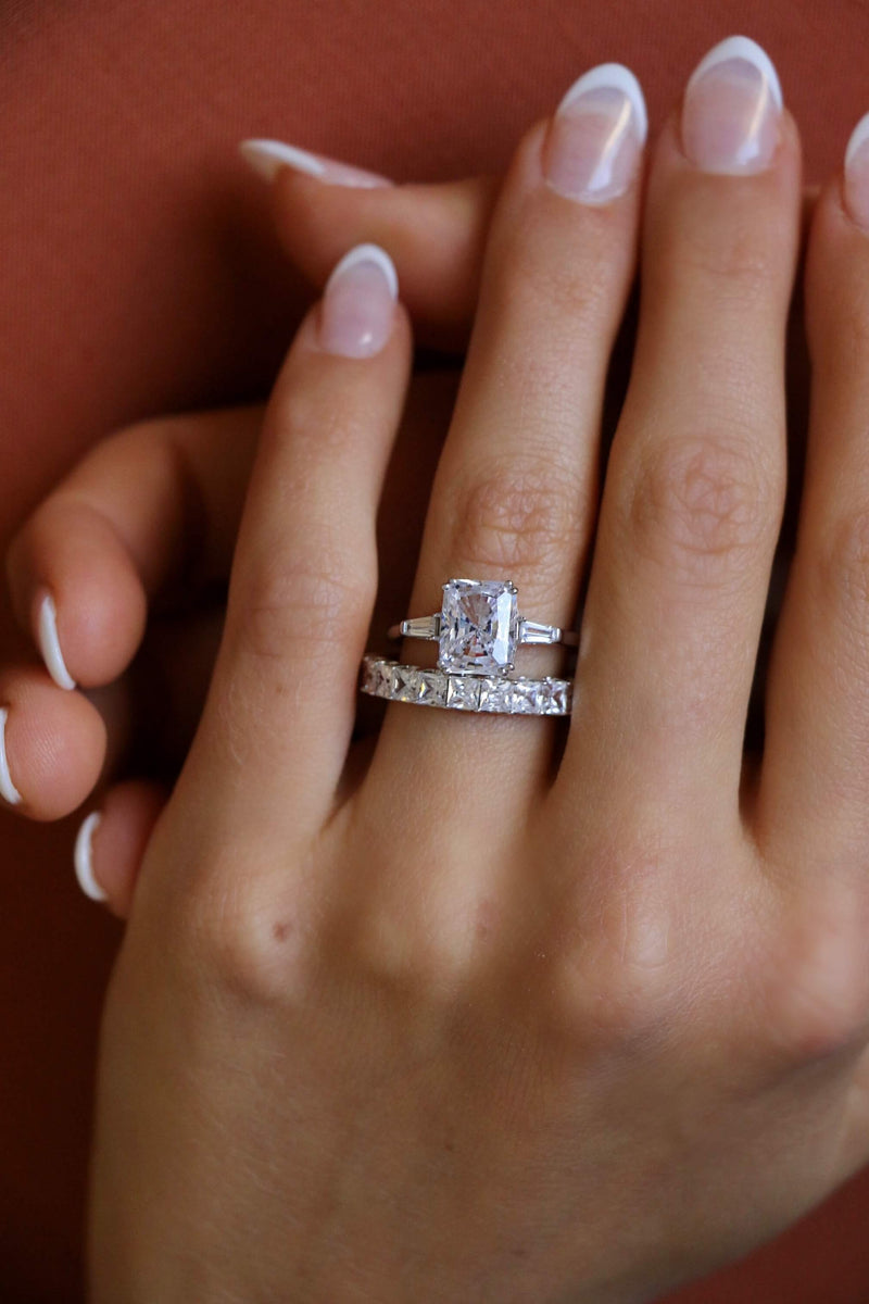 Radiant Cut Baguette Engagement Ring Deltora Diamonds AU