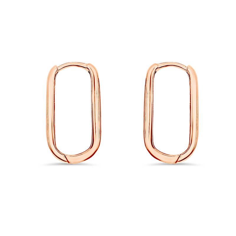 Deltora Diamonds Rose Gold Mini Paperclip Earrings.