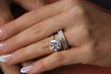 Emerald Cut Claw Set Eternity | Small