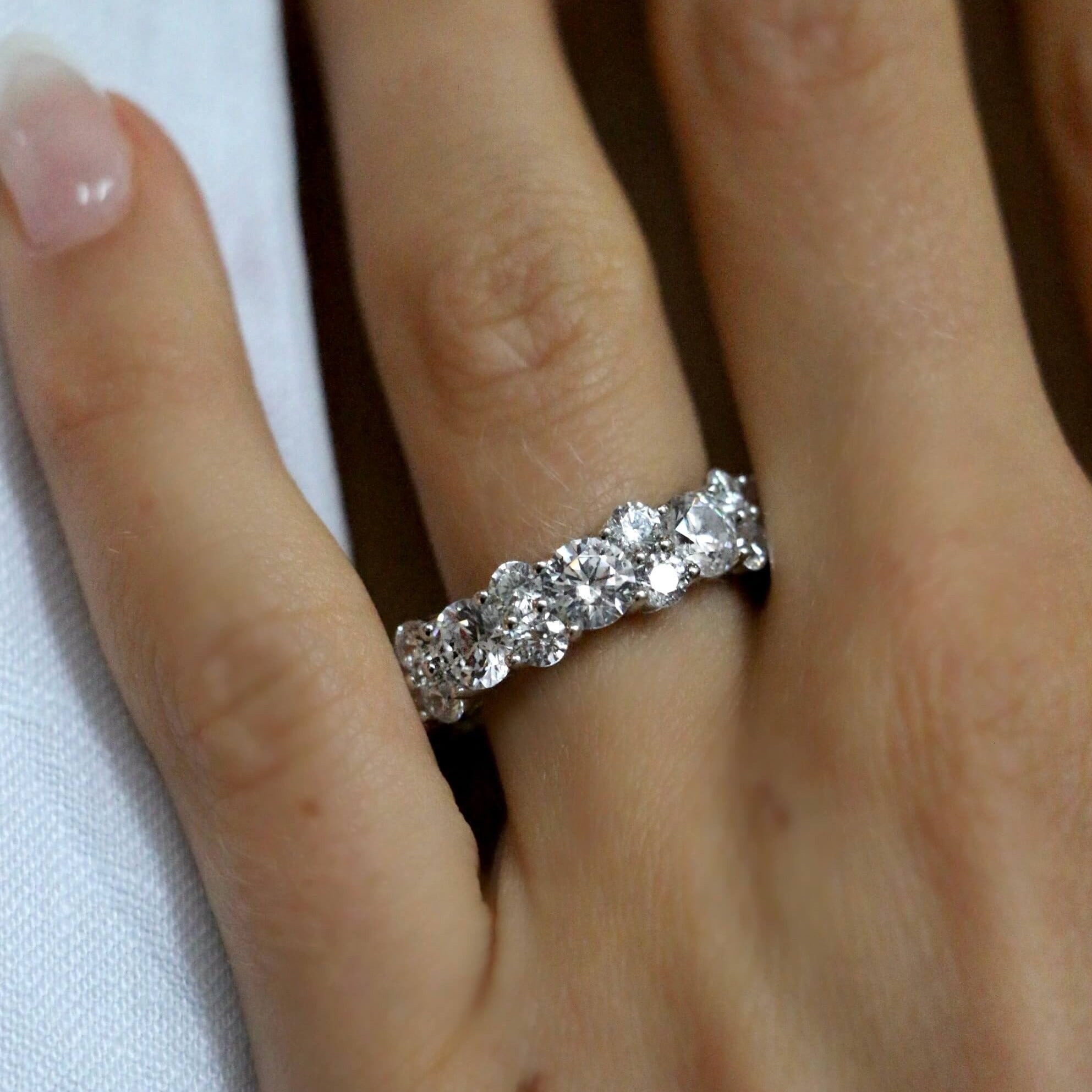 Maxi Cluster Lab Diamond Eternity Ring | Deltora Diamonds AU